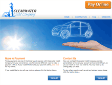 Tablet Screenshot of clearwatercredit.com